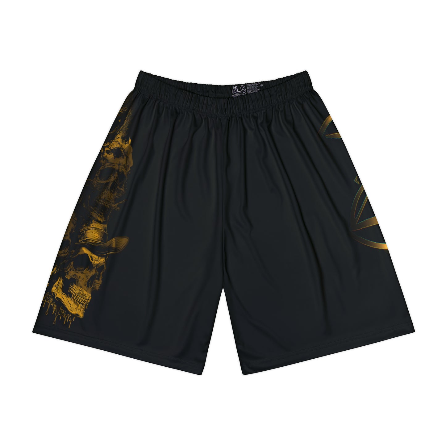 Gold Skull Blend Men’s Sports Shorts