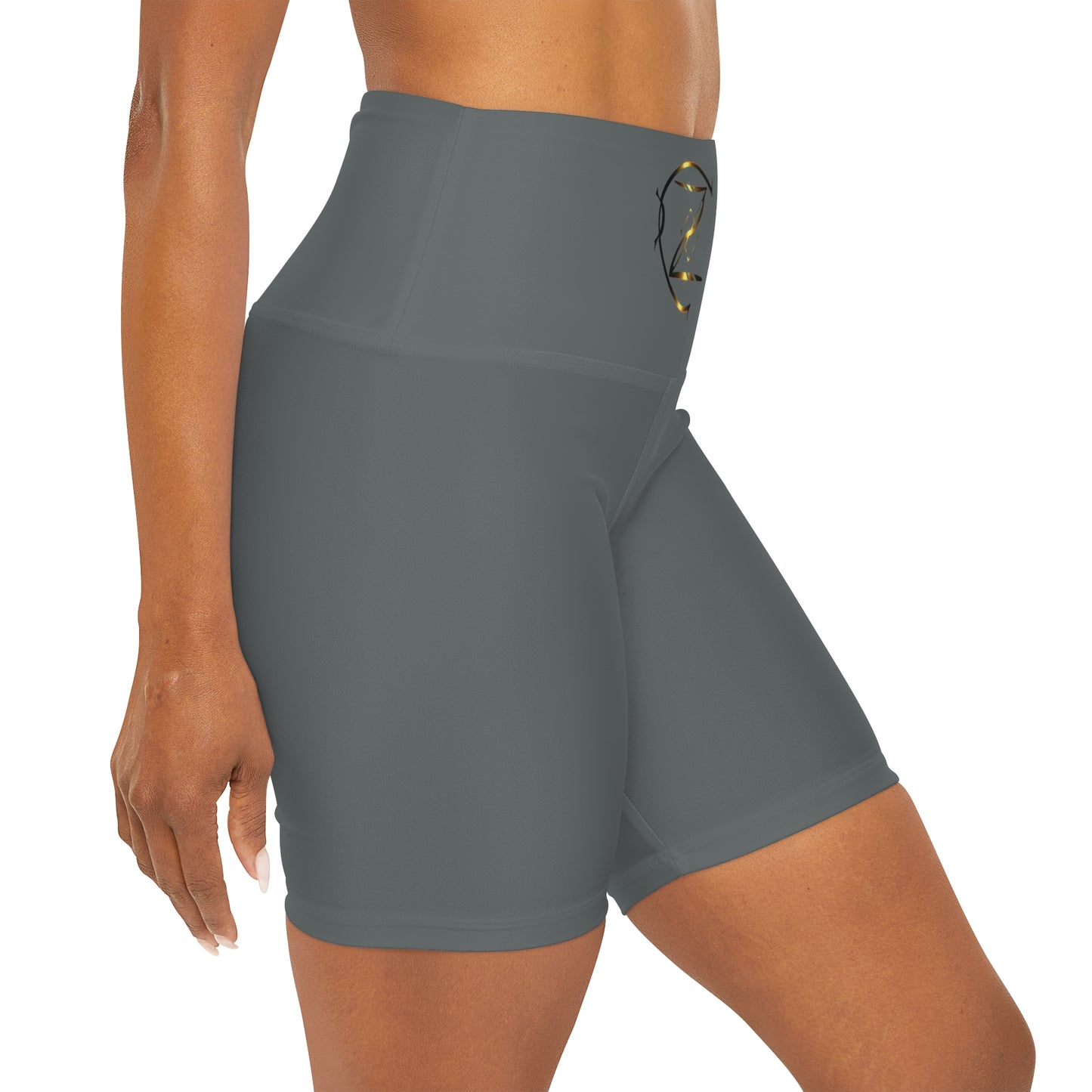 Gold Zurcreate High Waisted Yoga Shorts