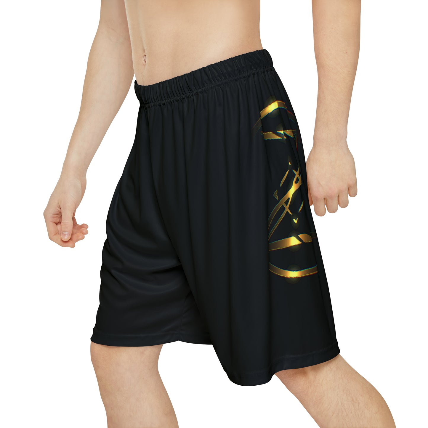 Gold Skull Blend Men’s Sports Shorts