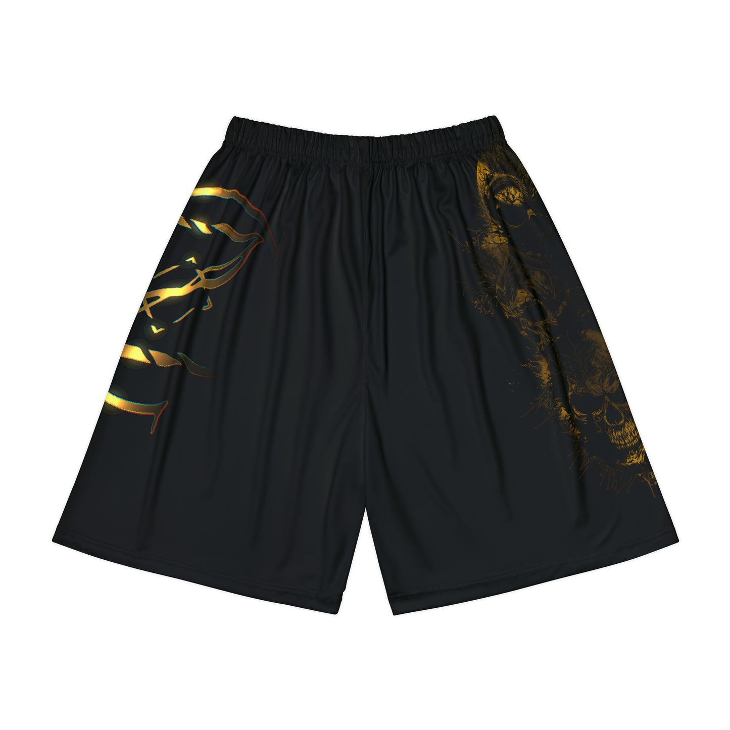 Gold Skull Blend Men’s Sports Shorts